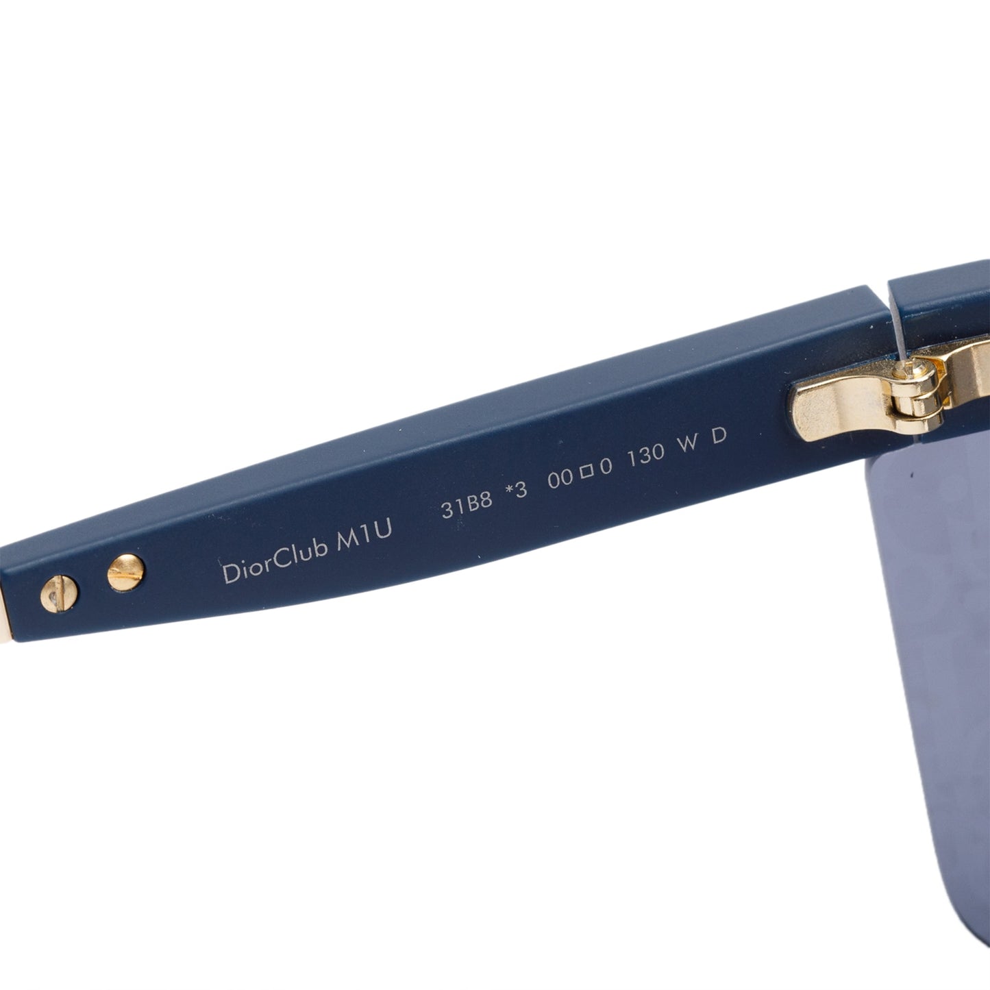 Christian Dior Blue Oblique DiorClub M1U Shield Mask Sunglasses