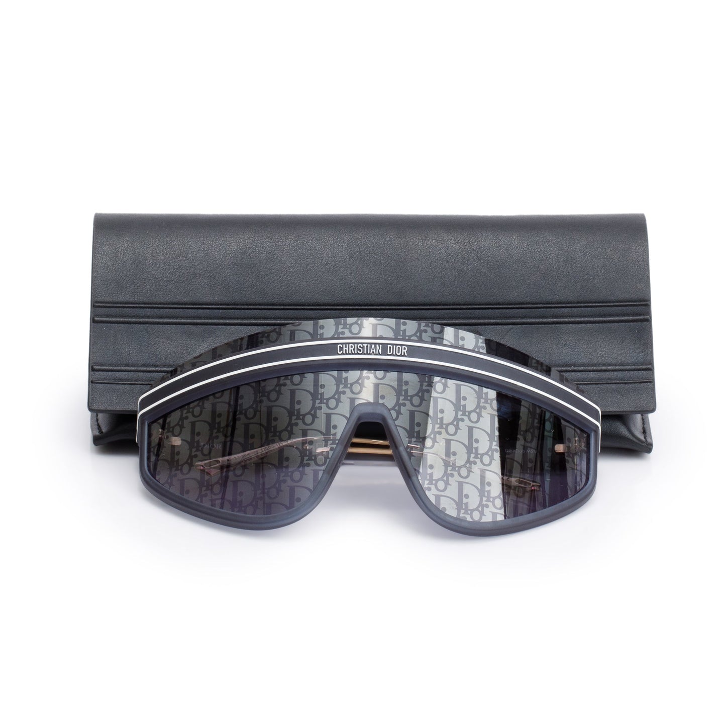 Christian Dior Blue Oblique DiorClub M2U Shield Sunglasses