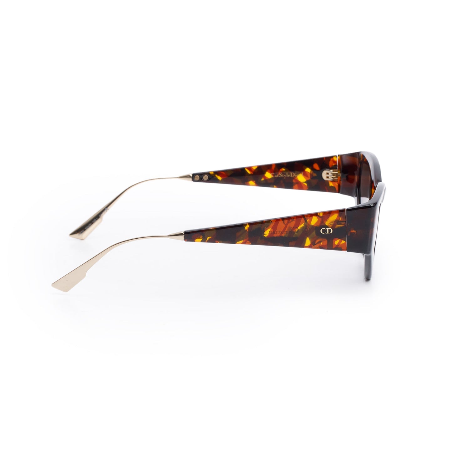 Christian Dior Brown Havana Acetate CatStyleDior1 Sunglasses