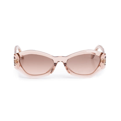 Christian Dior Brown Transparent Acetate DiorSignature B1U Geometric Sunglasses