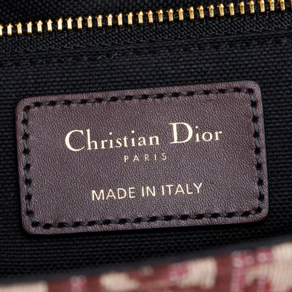 Christian Dior Burgundy Oblique 30 Montaigne Bag