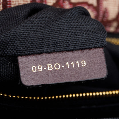 Christian Dior Burgundy Oblique 30 Montaigne Bag