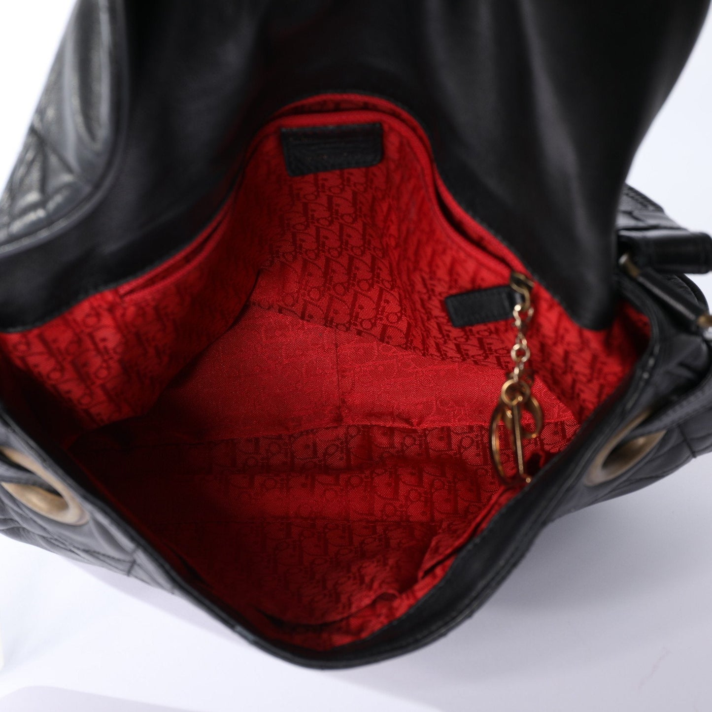 Christian Dior Cannage Vintage Flap Shoulder Bag