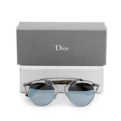 Christian Dior Clear & Green Havana Acetate SoReal Sunglasses
