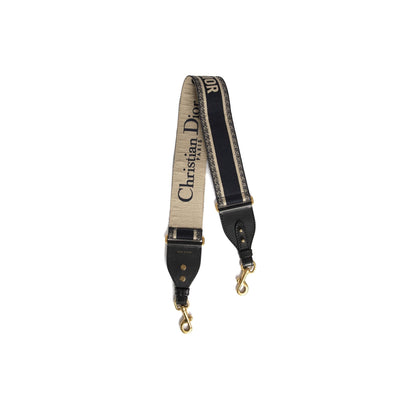 Christian Dior Embroidered Logo Bag Strap