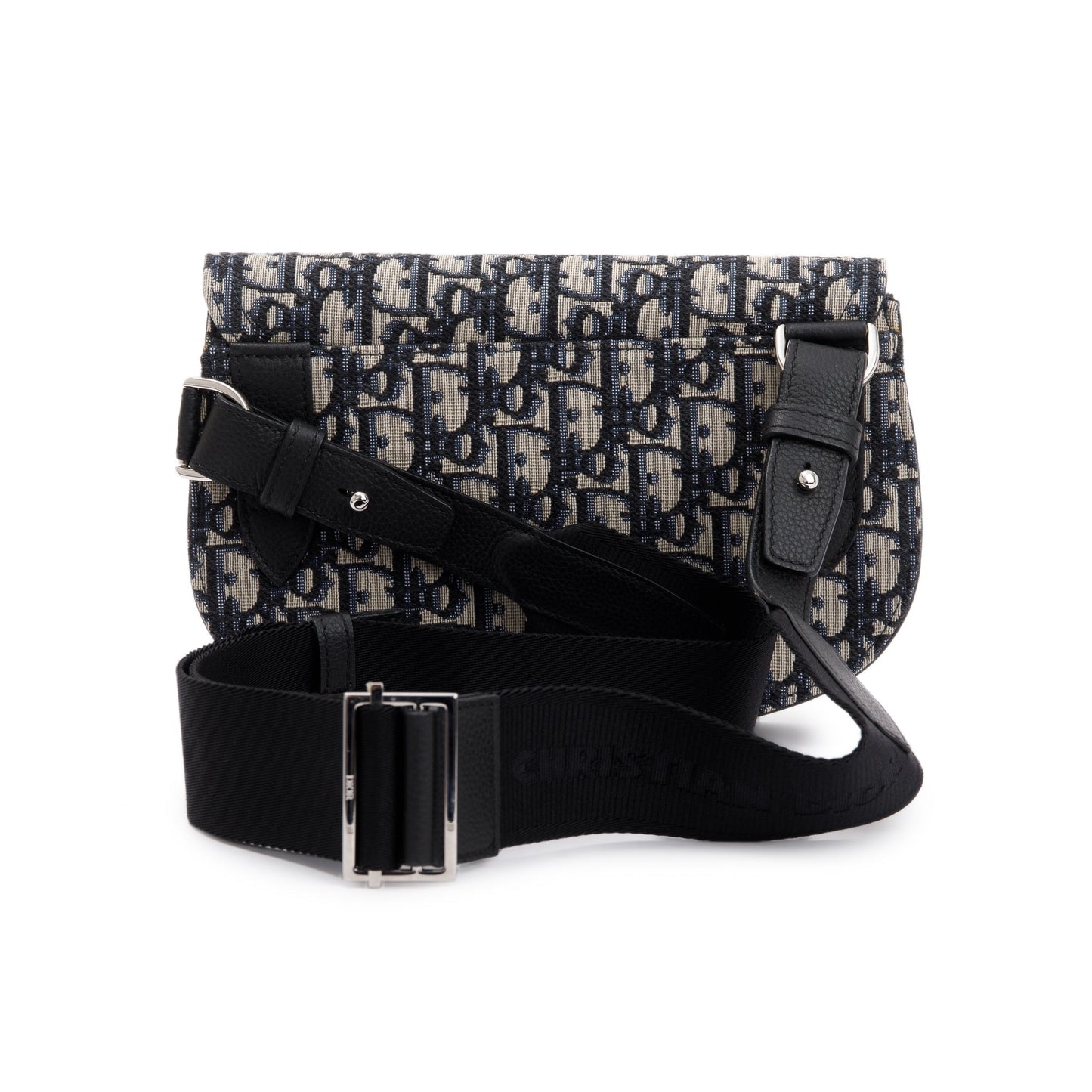 Christian Dior Essentials Oblique Jacquard Saddle Pouch
