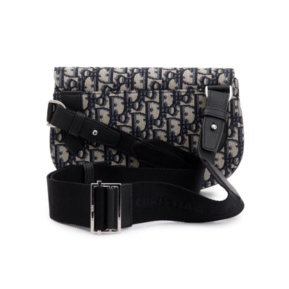 Christian Dior Essentials Oblique Jacquard Saddle Pouch