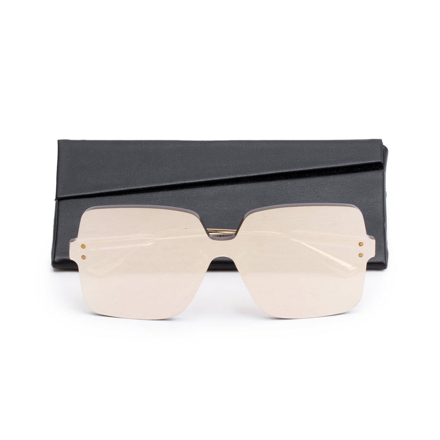Christian Dior Gold Color Quake 1 Mirrored Sunglasses