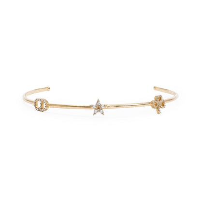Christian Dior Gold Plated Crystal Tiara Headband