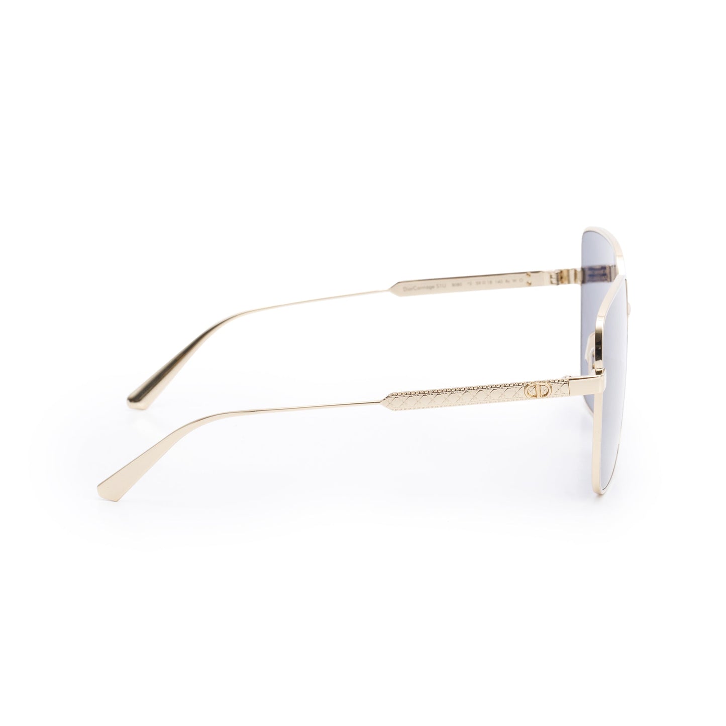 Christian Dior Gold-Tone Metal Frame DiorCannage SIU Square Sunglasses