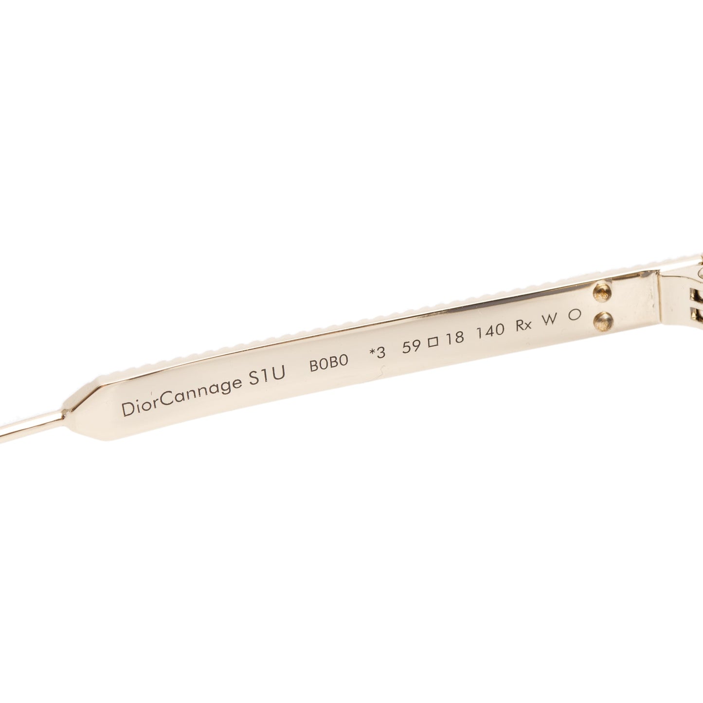 Christian Dior Gold-Tone Metal Frame DiorCannage SIU Square Sunglasses