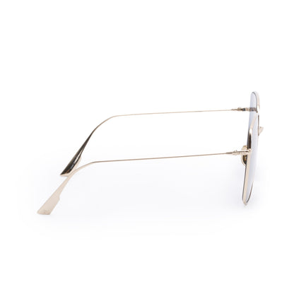 Christian Dior Gold-Tone Metal Stellaire 1 Square Sunglasses