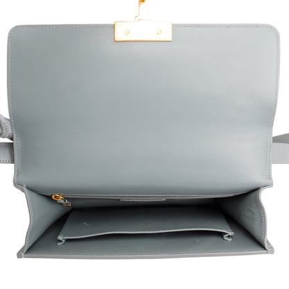 Christian Dior Grey Box Leather 30 Montaigne Bag