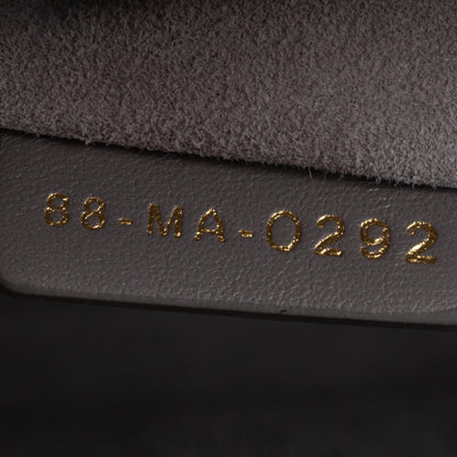 Christian Dior Grey Cannage Lambskin Leather Small Lady Dior Bag