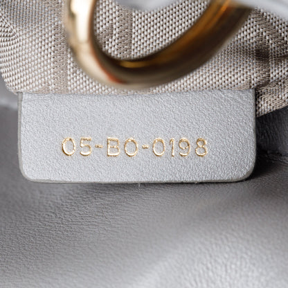 Christian Dior Grey Cannage Leather Mini Lady Dior Bag