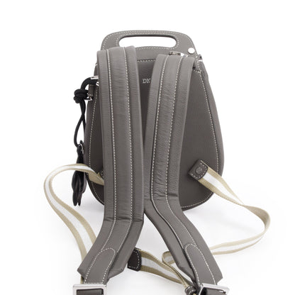 Christian Dior Grey Leather Mini Gallop Backpack