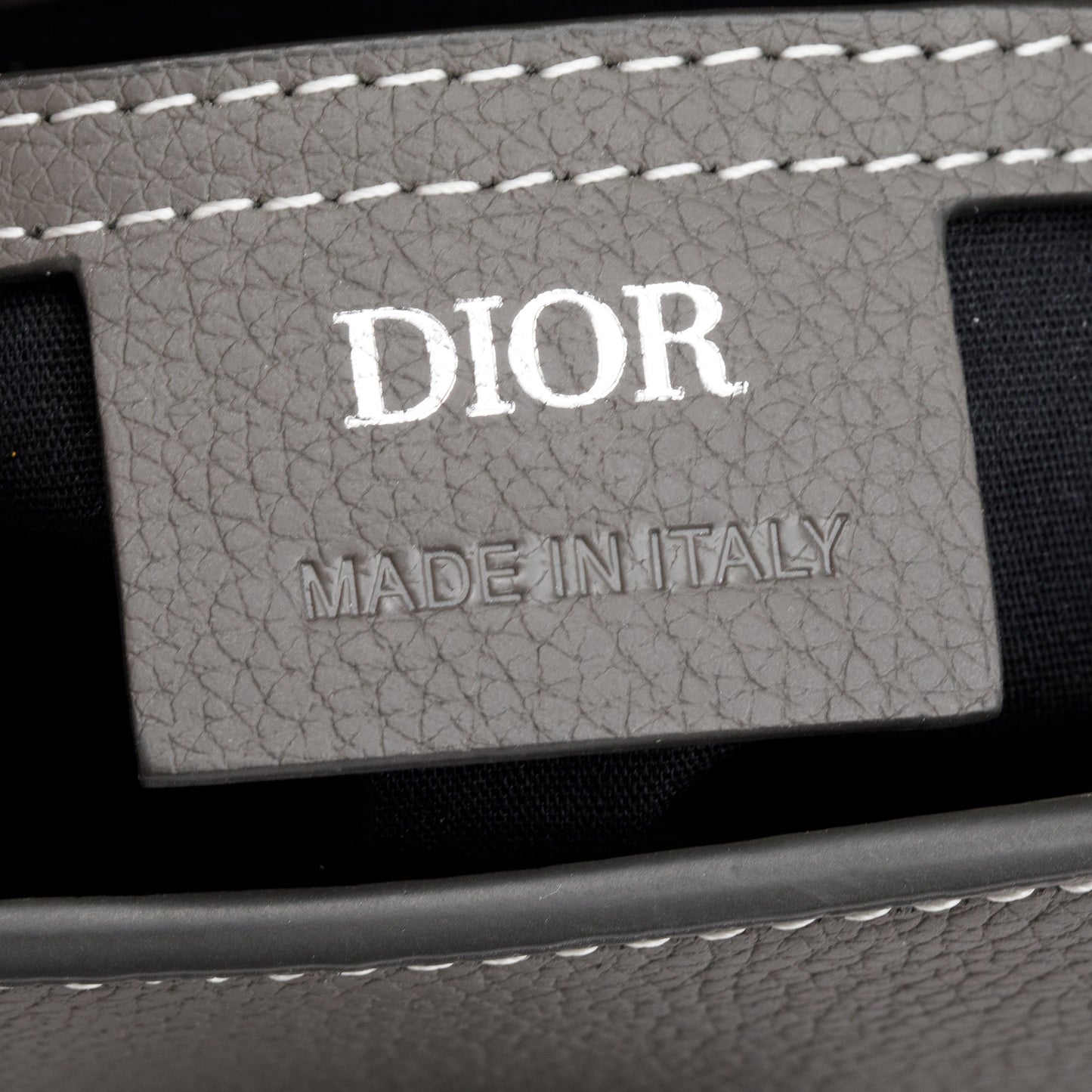 Christian Dior Grey Leather Mini Gallop Backpack