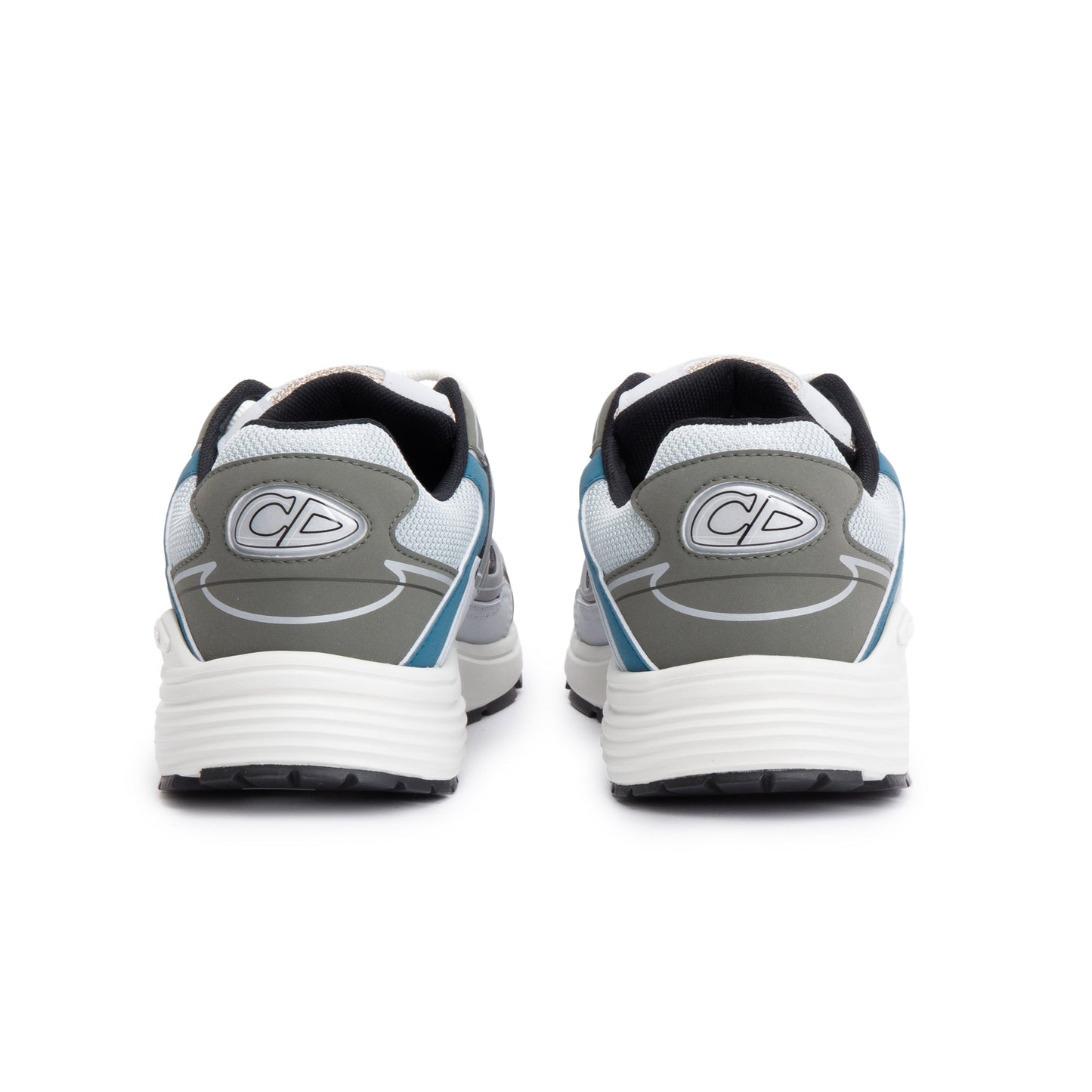 Christian Dior Gtey/White Mesh Technical Fabric B30 Sneakers, Size 40