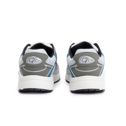 Christian Dior Gtey/White Mesh Technical Fabric B30 Sneakers, Size 40