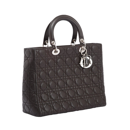 Christian Dior Large Leather Lady Dior Bag
