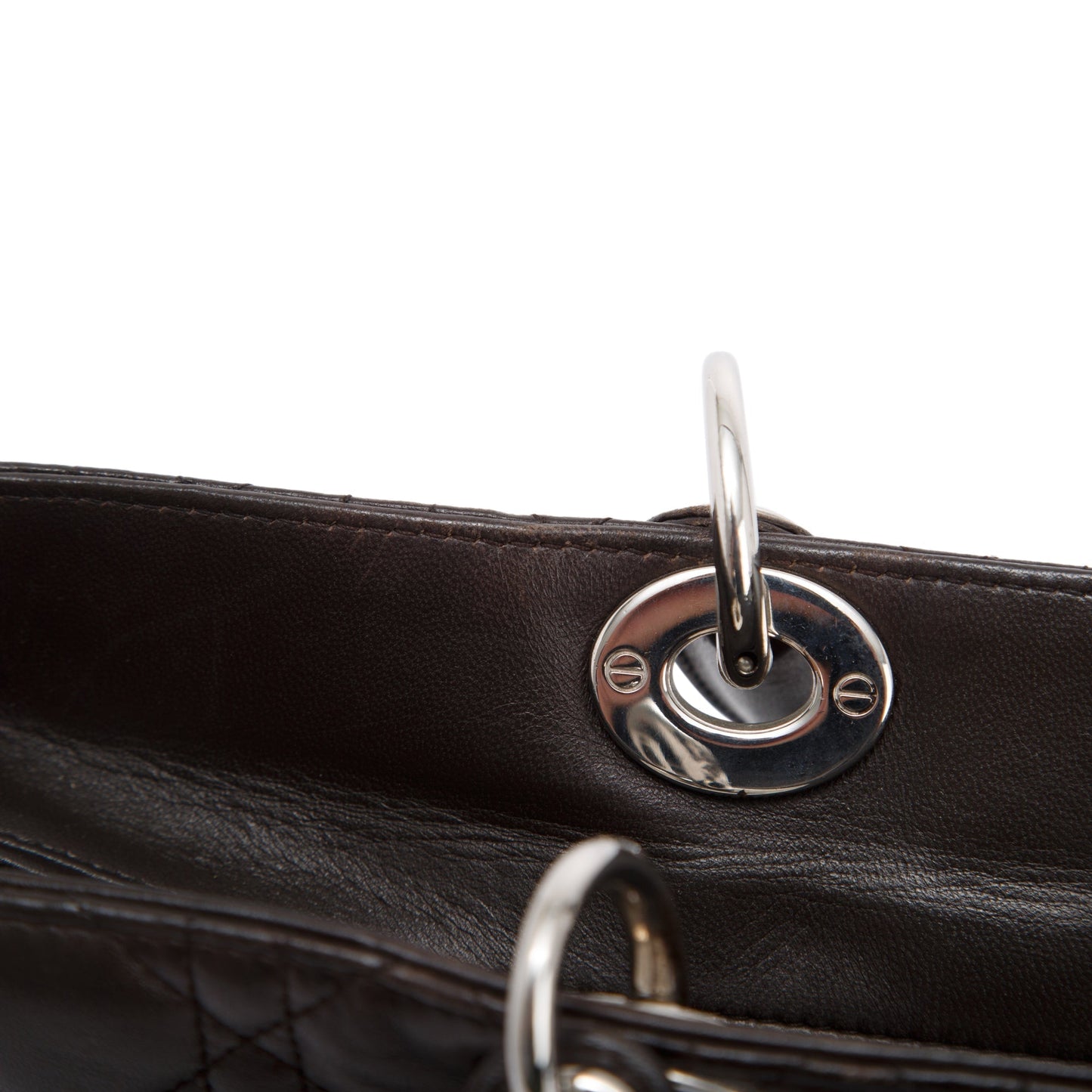 Christian Dior Large Leather Lady Dior Bag