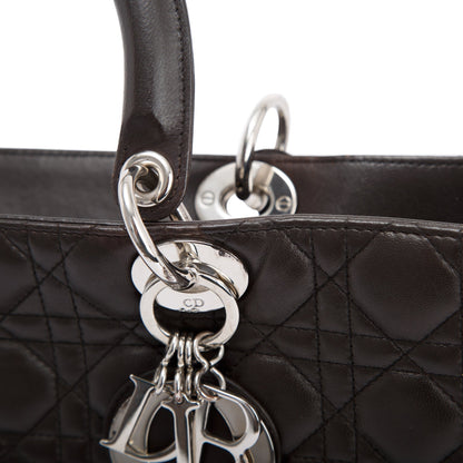 Christian Dior Large Leather Lady Dior Bag