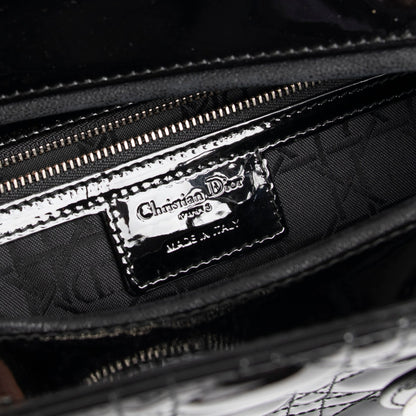 Christian Dior Large Patent Leather Lady Dior Bag