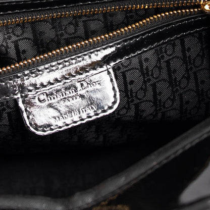 Christian Dior Large Patent Leather Lady Dior Bag