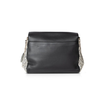 Christian Dior Large Python-Trimmed Diorling Bag