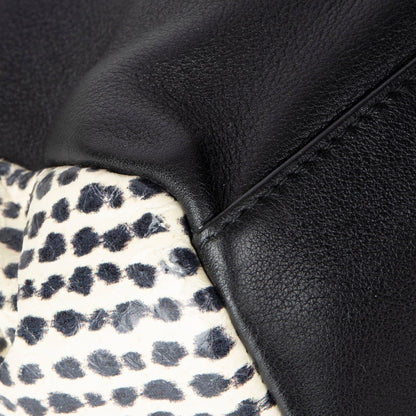 Christian Dior Large Python-Trimmed Diorling Bag