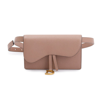 Christian Dior Leather Saddle Belt Pouch