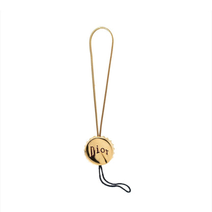 Christian Dior Logo Bottle Crown Charm Keychain