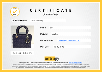 Christian Dior Medium Cannage Lambskin Lady Dior Bag