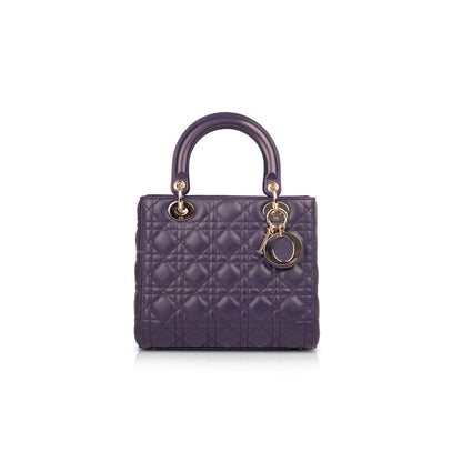 Christian Dior Medium Cannage Lambskin Lady Dior Bag