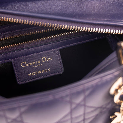 Christian Dior Medium Cannage Lambskin Lady Dior Bag