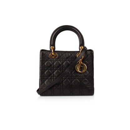 Christian Dior Medium Cannage Lambskin Lady Dior Bag