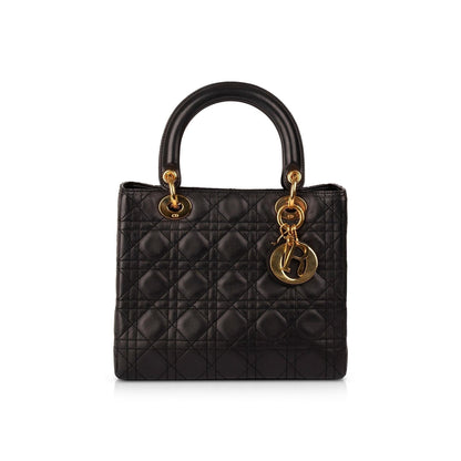 Christian Dior Medium Cannage Lambskin Lady Dior Bag
