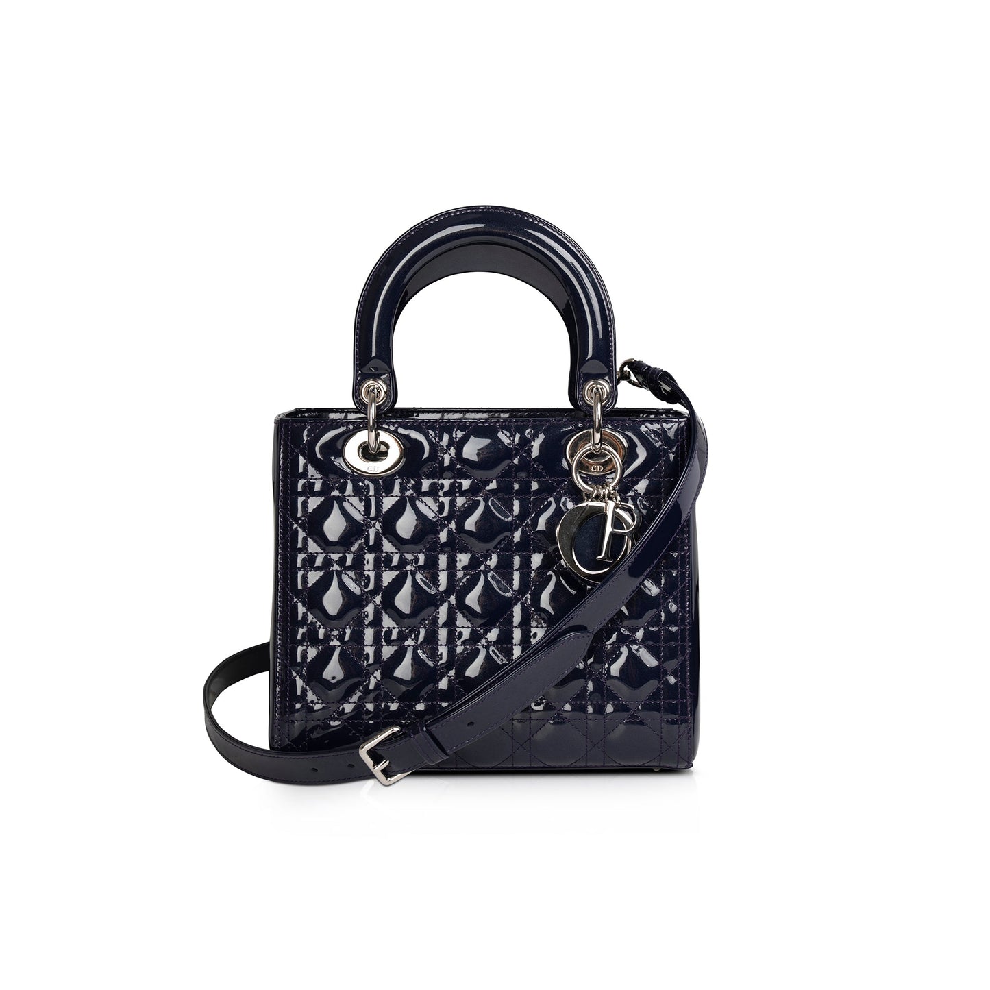 Christian Dior Medium Patent Leather Lady Dior Bag
