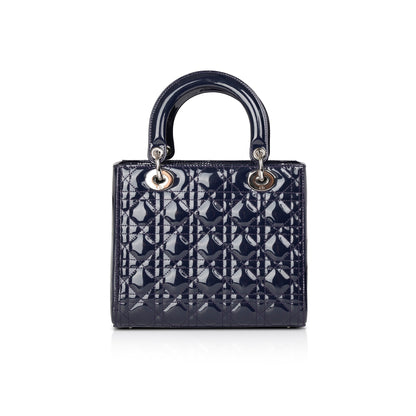 Christian Dior Medium Patent Leather Lady Dior Bag