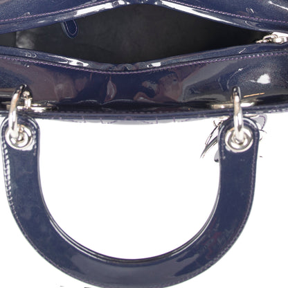 Christian Dior Medium Patent Leather Lady Dior Bag