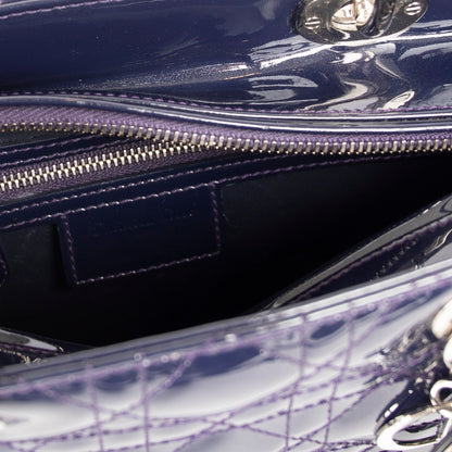 Christian Dior Medium Patent Leather Lady Dior Bag