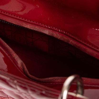 Christian Dior Medium Patent Leather Lady Dior Bag