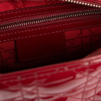 Christian Dior Medium Patent Leather Lady Dior Bag