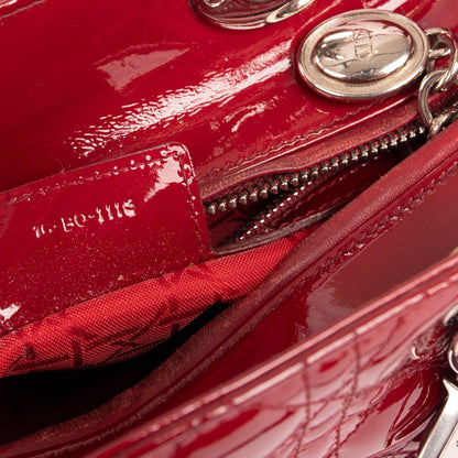 Christian Dior Medium Patent Leather Lady Dior Bag