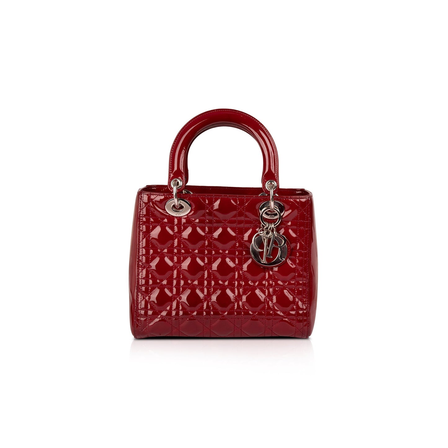 Christian Dior Medium Patent Leather Lady Dior Bag