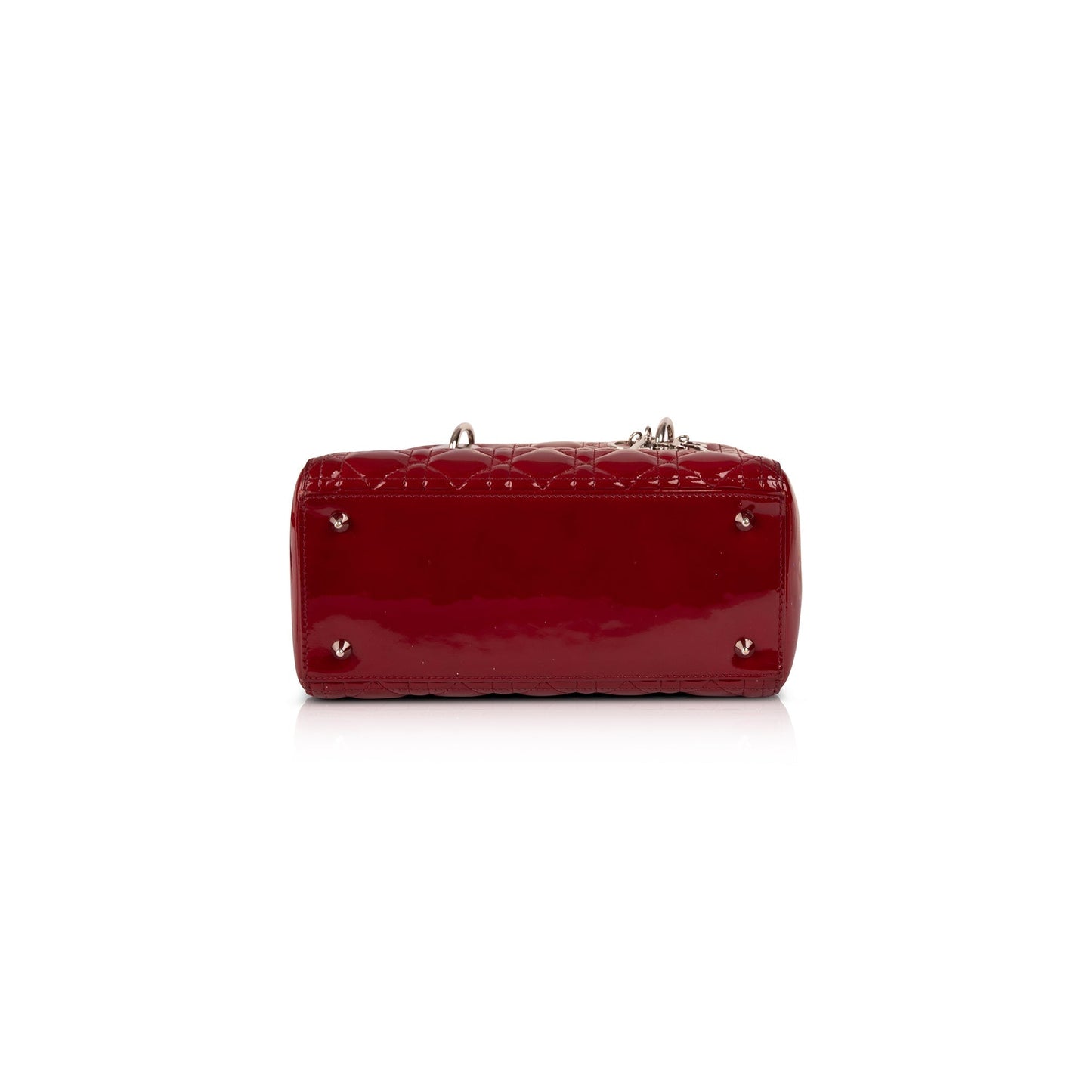 Christian Dior Medium Patent Leather Lady Dior Bag