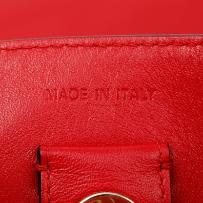 Christian Dior Medium Red Python Trimmed Calfskin Leather Diorissimo Tote