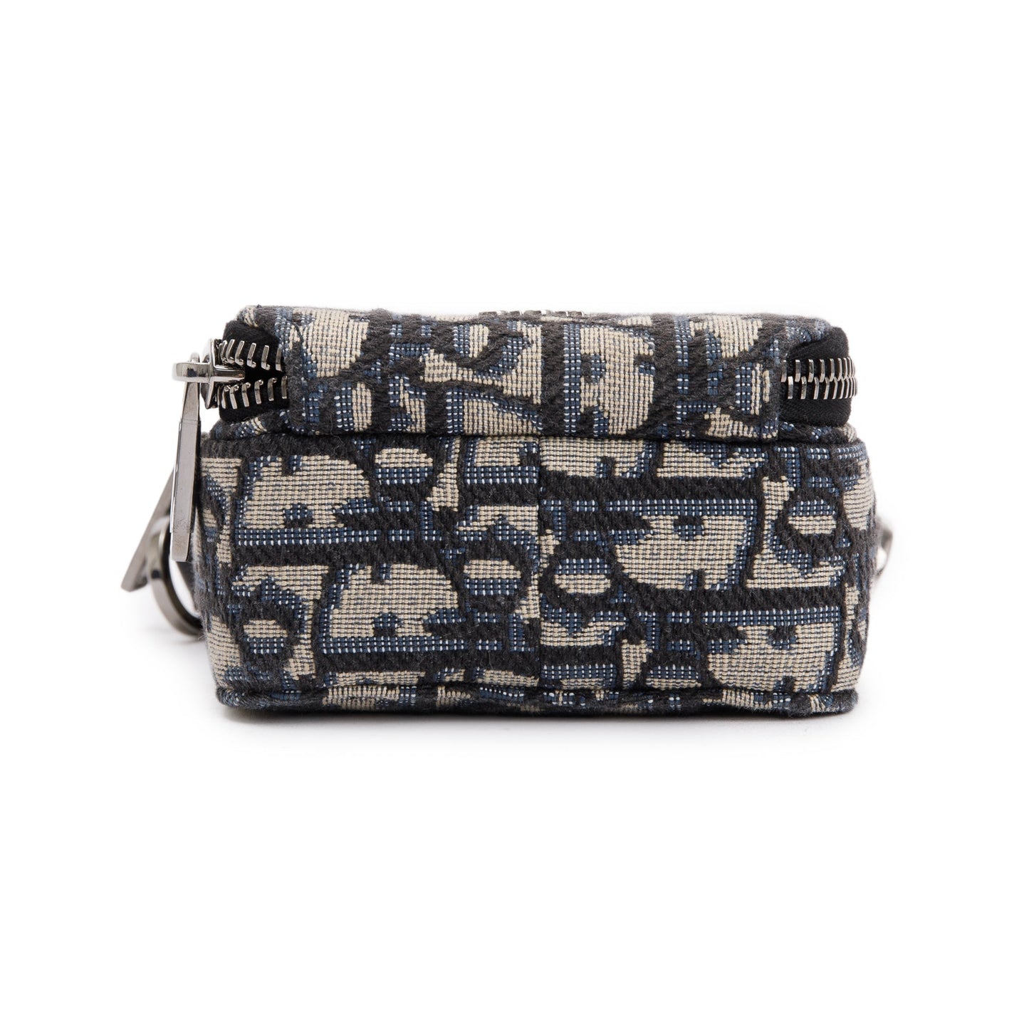 Christian Dior Men 2022 Beige & Black Oblique Jacquard Micro Rider Crossbody Pouch
