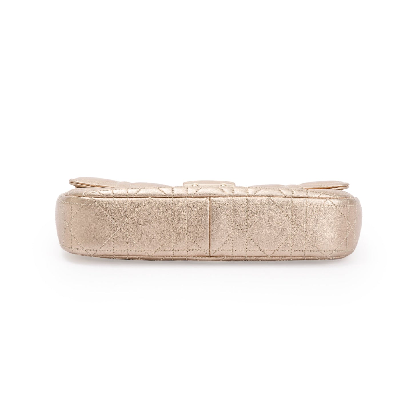 Christian Dior Metallic Gold Miss Dior Promenade Wallet on Chain