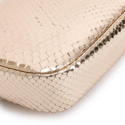 Christian Dior Metallic Gold Python Miss Dior Promenade Wallet on Chain